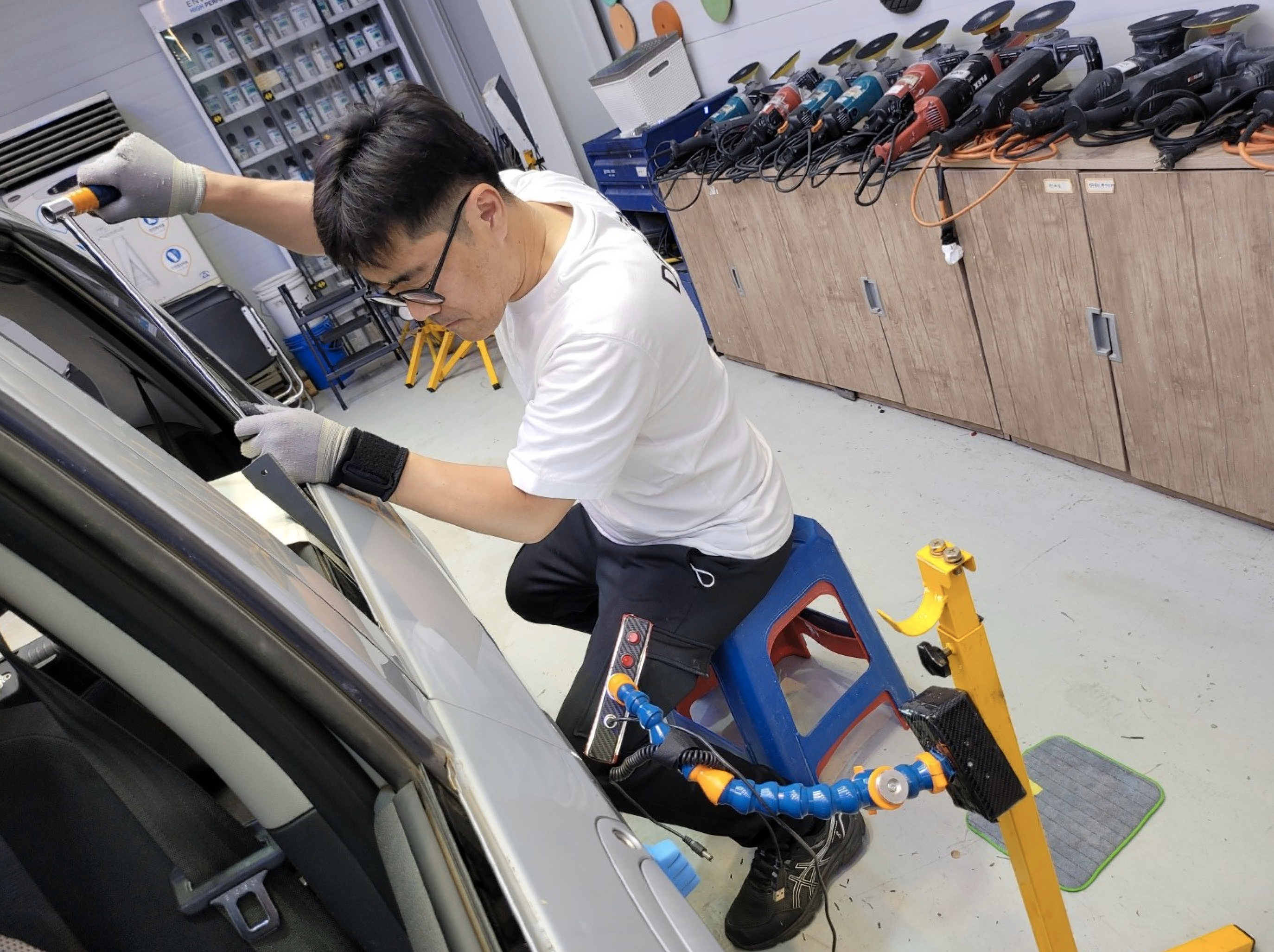 자동차 덴트복원 실습